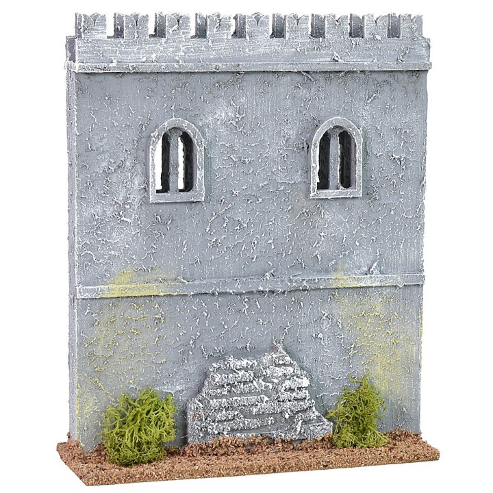 Cinta muraria con merli guelfi cm 15x6x19 h