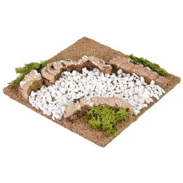 Dirt road curve cm 12x12x2 h