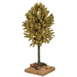 Albero autunnale verde cm 6x6x16 h