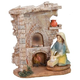 Resin shop with baker cm 12,5x7x14,5 h