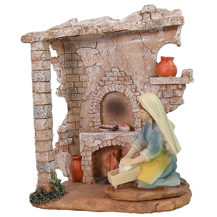 Resin shop with baker cm 12,5x7x14,5 h