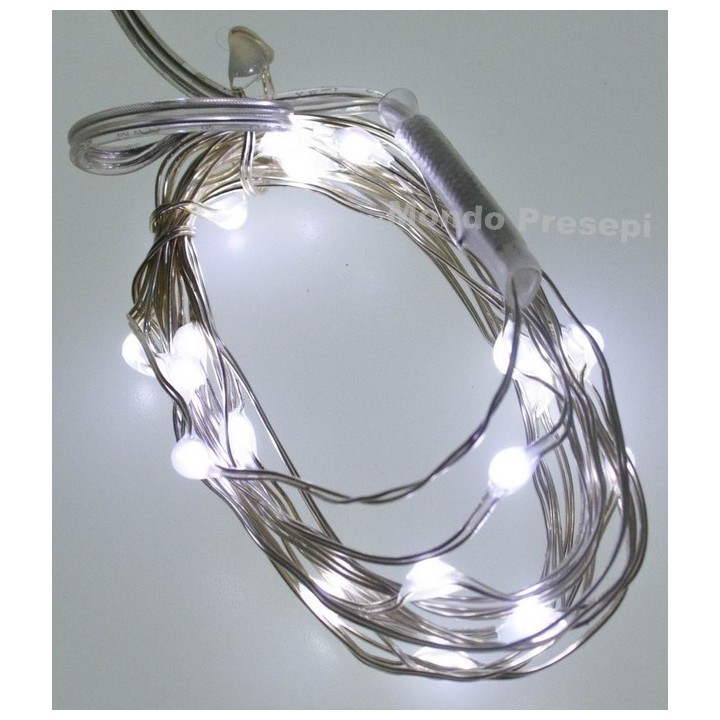 Collar de 20 luces LED de luz fría