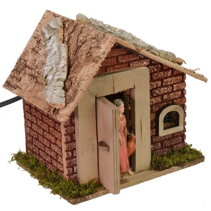 Woman who goes out and opens the door Landi series 10 cm