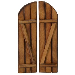 Portone in legno a doppio battente cm 6x12 h