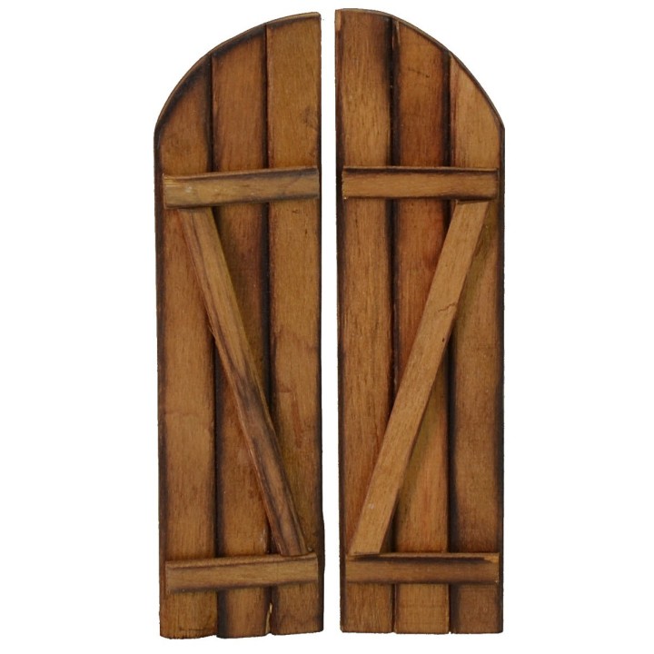 Wooden door with double leaf cm 6x12 h