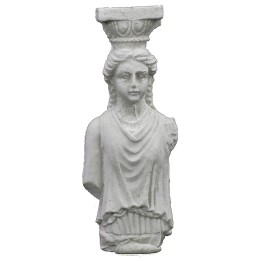 Pilaster with half-bust statue cm 2,3x0,9x6,2 h