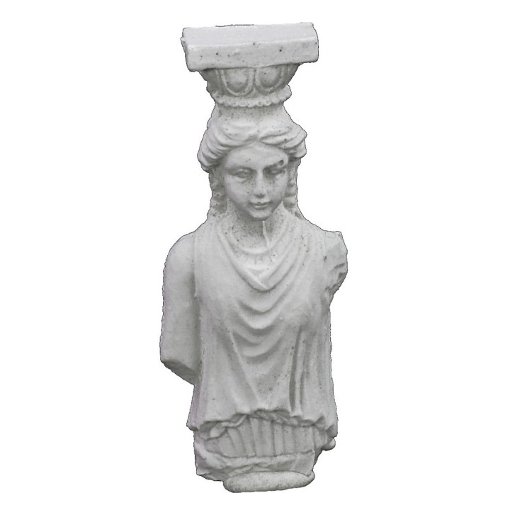 Lesena con estatua en medio busto cm 2,3x0,9x6,2 h