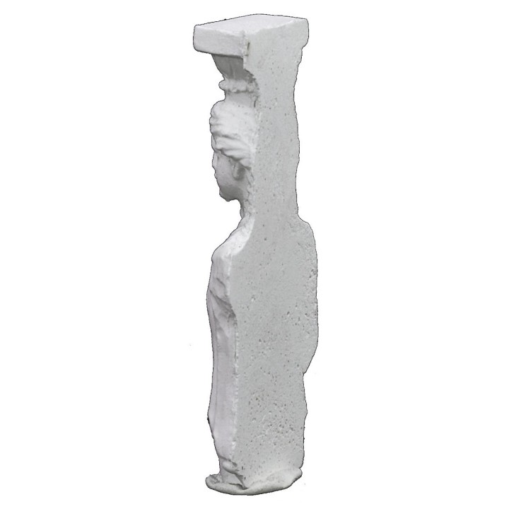 Lesena con statua a mezzo busto cm 2,3x0,9x6,2 h