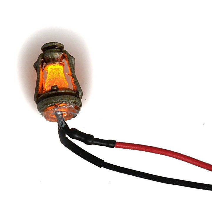 Oil lantern with flickering led 12 Volt h 1,8 cm
