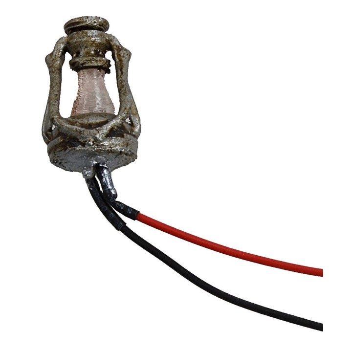 Lanterna a olio con led tremolante 12 Volt cm2,4 h