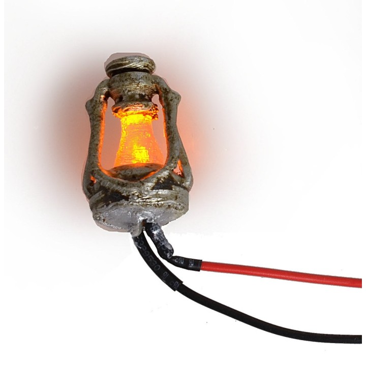 Lanterna a olio con led tremolante 12 Volt cm3 h