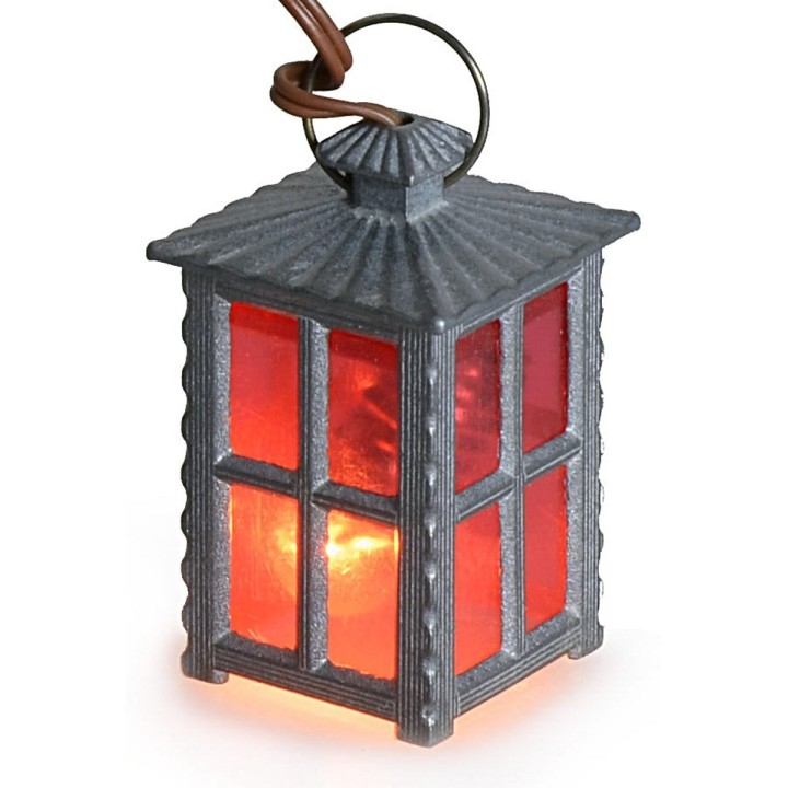 Red lantern 3.5 volts cm 2.4x2.4x4.4 h