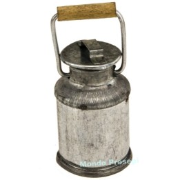 Milk can with wooden handle 4.5 cm