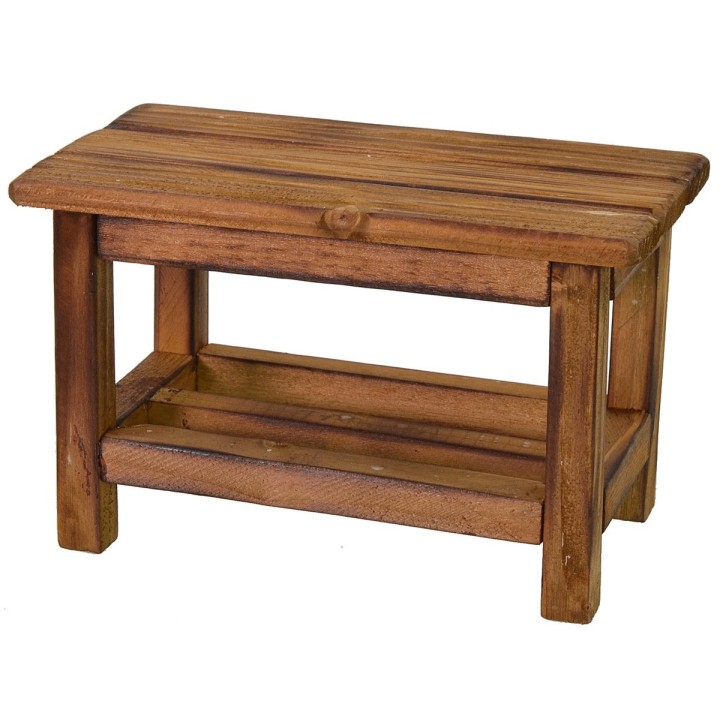 Mesa de trabajo de madera de 22x9,5x15,5 cm de altura para
