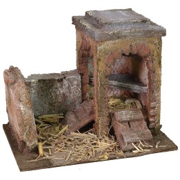 Gallinero para Belén de 19,5x14,5x15 cm h