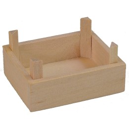 Caja de madera de 4,5x3,7x2,4 cm h
