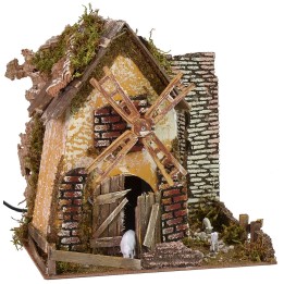 Mulino a vento funzionante cm 24x21x25,5 h