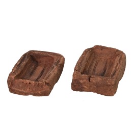 Set of 2 terracotta boxes cm 3,7x2,9x1,1 h
