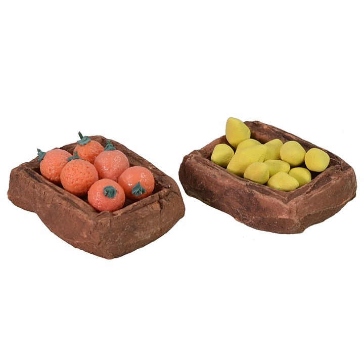 Set of 2 terracotta boxes cm 3,7x2,9x1,1 h