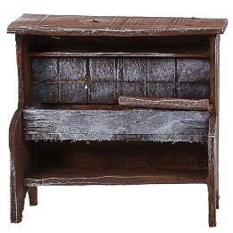 Antiqued wooden sink cm 10,5x5x10 h