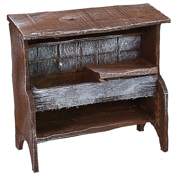 Antiqued wooden sink cm 10,5x5x10 h