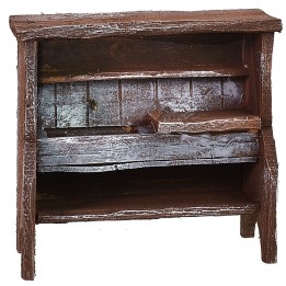 Fregadero de madera envejecida cm 9x4,5x8,5 h