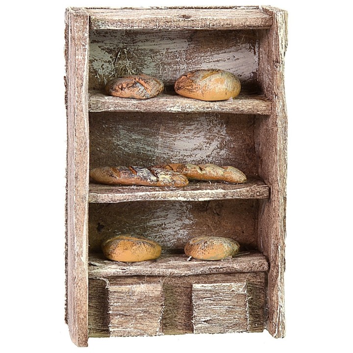 Wooden shelf with bread cm 6,5x3x10 h