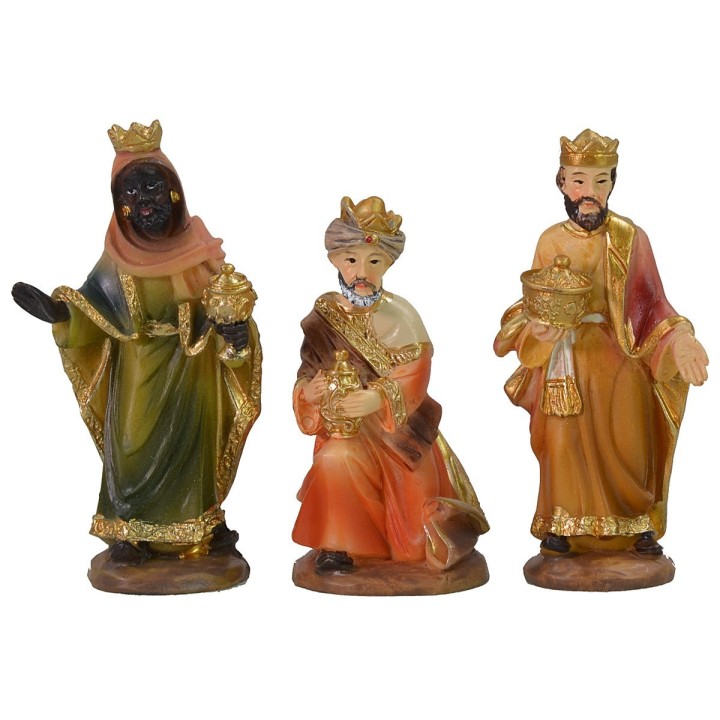 Set of 11 statues with Nativity 7 cm in resin