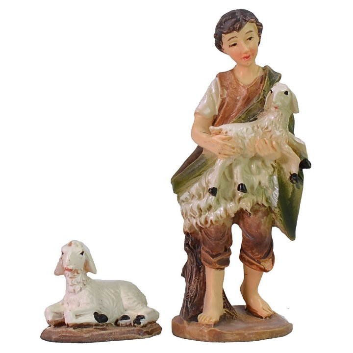 Set 11 statue con Natività 7 cm in resina