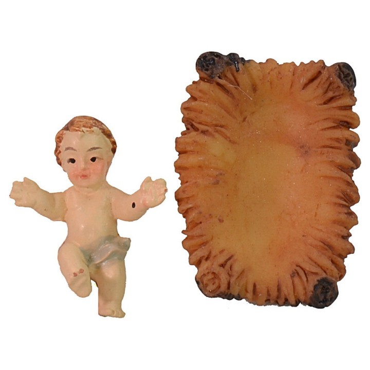 Set of 11 statues with Nativity 7 cm in resin