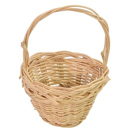 Cesta con asa de mimbre cm ø 5,5x8 h
