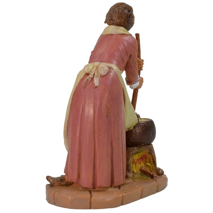 Donna con pentolone 19 cm Fontanini