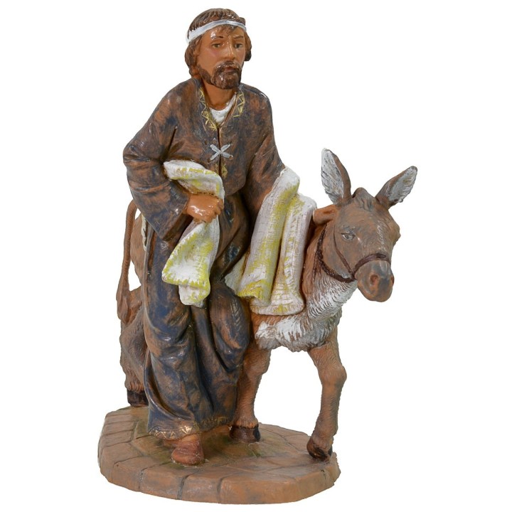 Pastore con asino 19 cm Fontanini