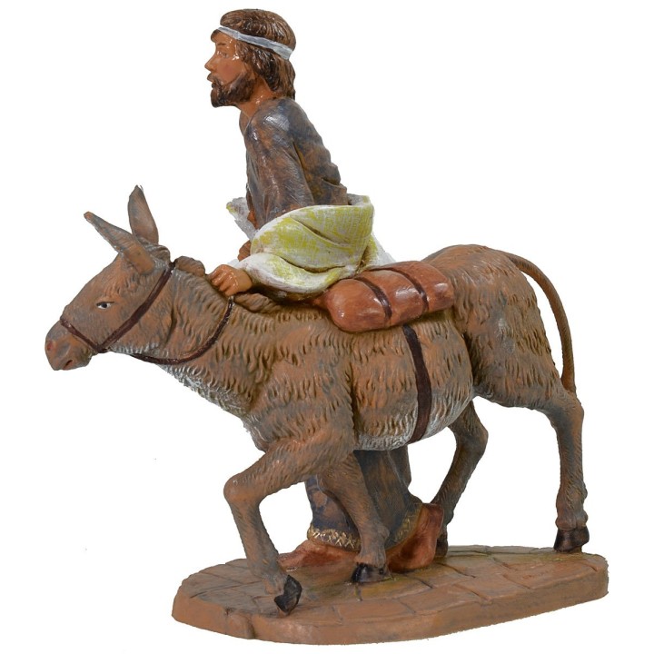 Pastor with donkey 19 cm Fontanini