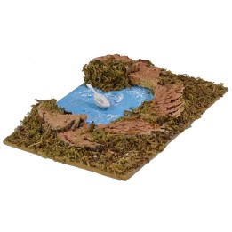 Estanque al final del río cm 15x11x2 h