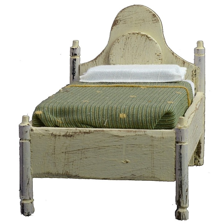 Letto singolo in legno bianco cm 8x13,5x10 h