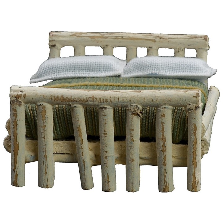 White double bed cm 6,5x7,5x4 h