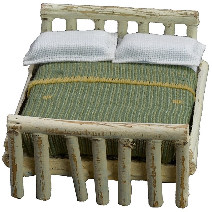 White double bed cm 6,5x7,5x4 h
