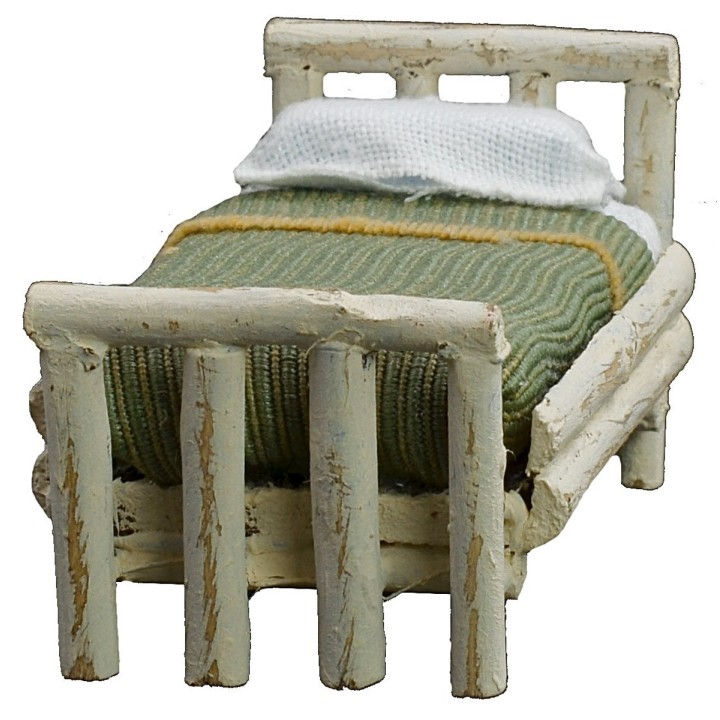 Letto bianco ad una piazza cm 4,5x7x4 h