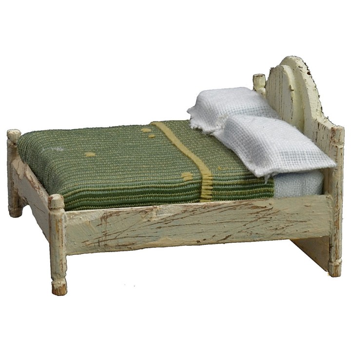 Letto matrimoniale in legno bianco cm 6x7x4,5 h