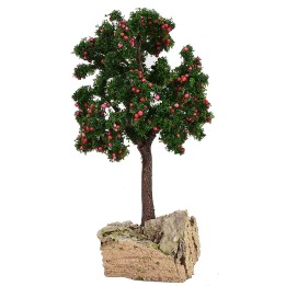 Red apple tree with base cm 4x4x13 h