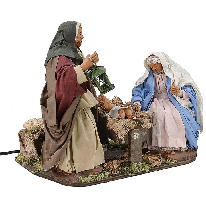 Moving nativity 24 cm