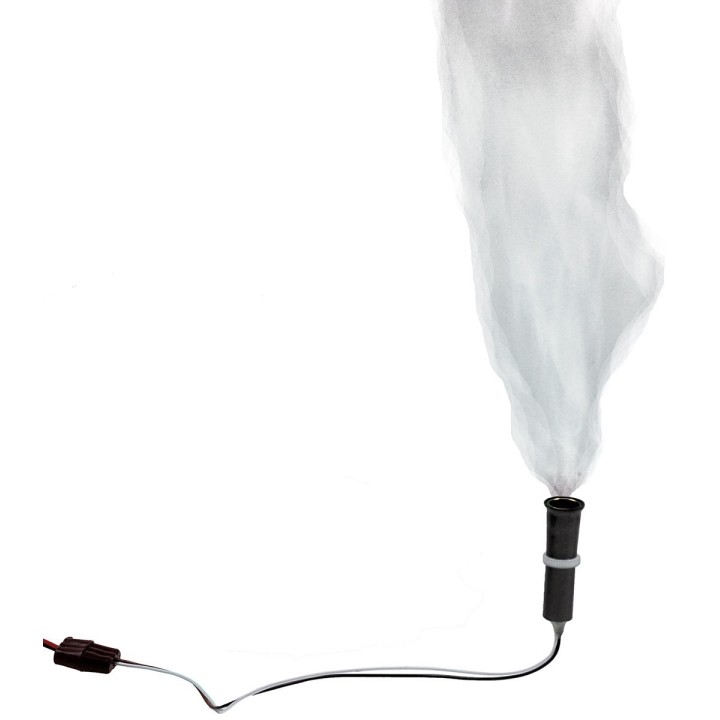 3-4 Volt chimney smoke generator with battery holder