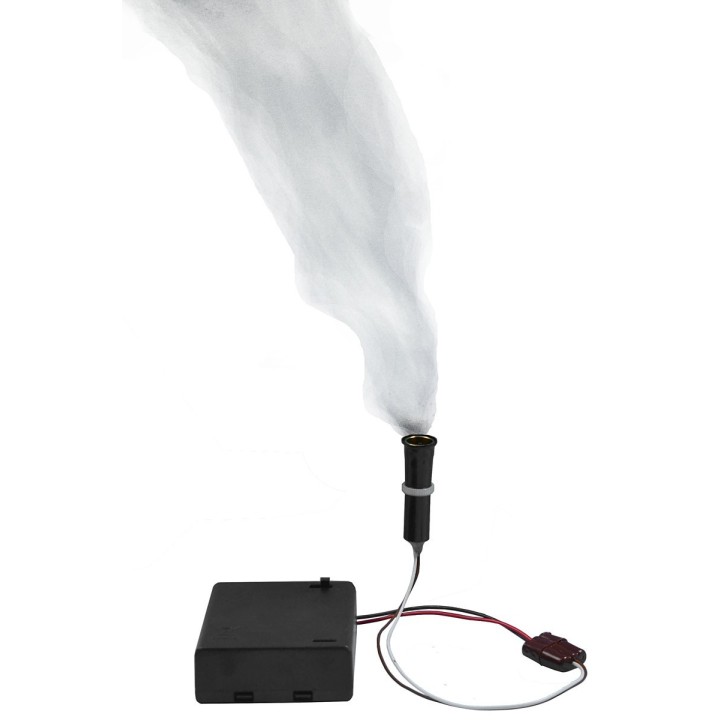 3-4 Volt chimney smoke generator with battery holder