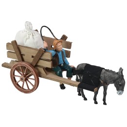 Carro con sacchi e carrettiere cm 20x7,5x10 h
