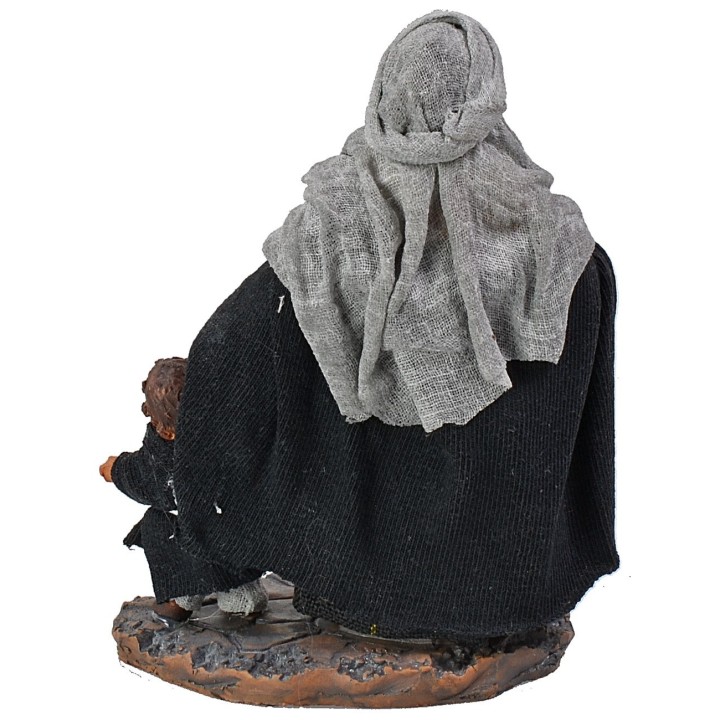 Mujer con niño serie 10 cm