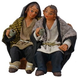 Seated Drunk Couple series 10cm