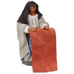 Woman beating clothes 10 cm