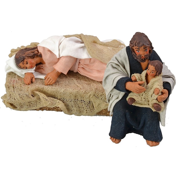 Natividad con María acostada serie 10 cm Lux