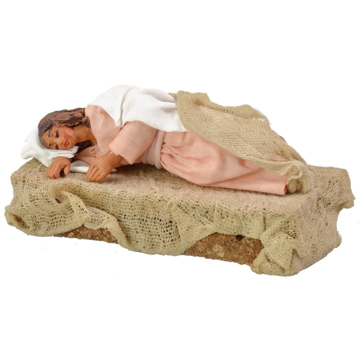 Natività con Maria sdraiata serie 10 cm Lux